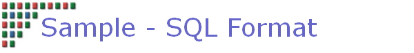 Sample - SQL Format