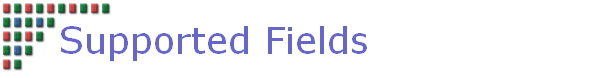 Supported Fields