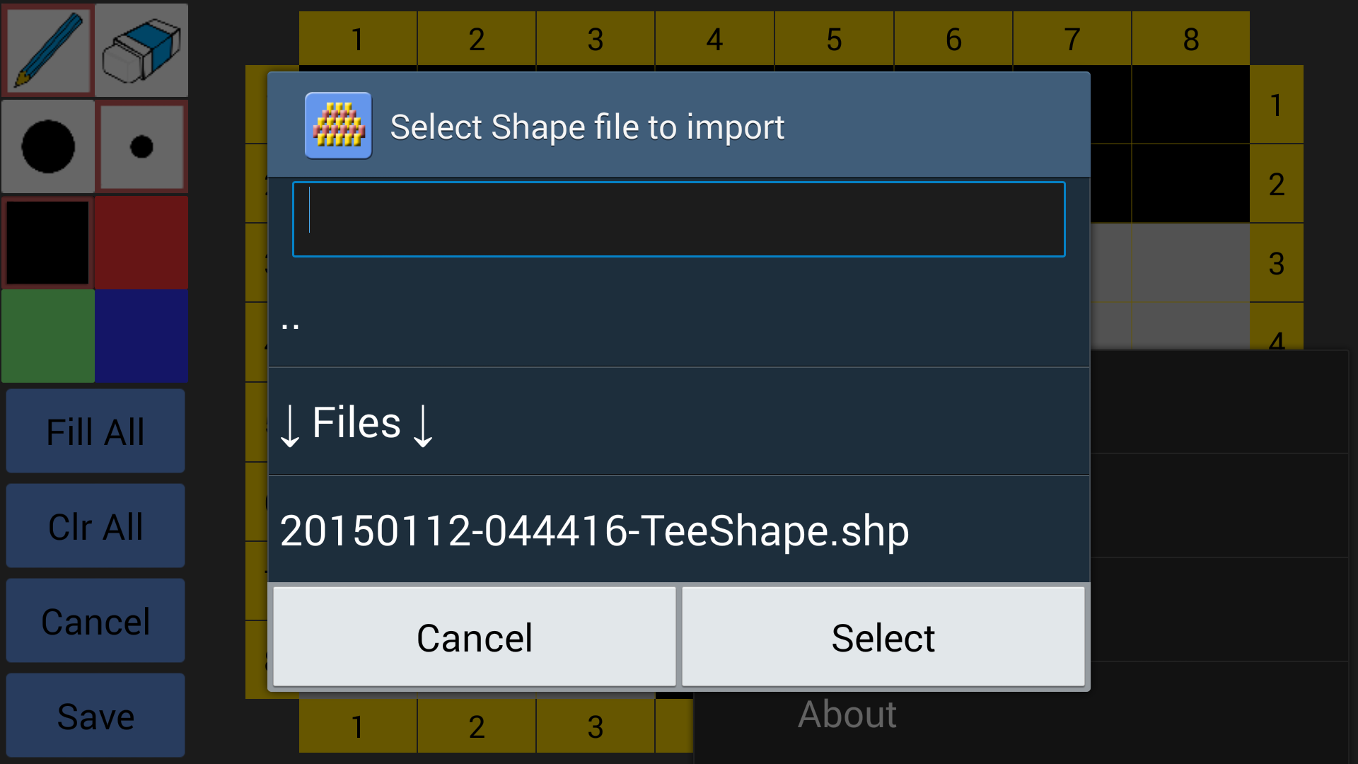 Import Shape File Picker